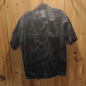 Dickies Men's Black Short Sleeve Shirt Jacket